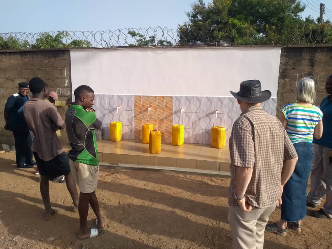 New community water point at the finishing stage